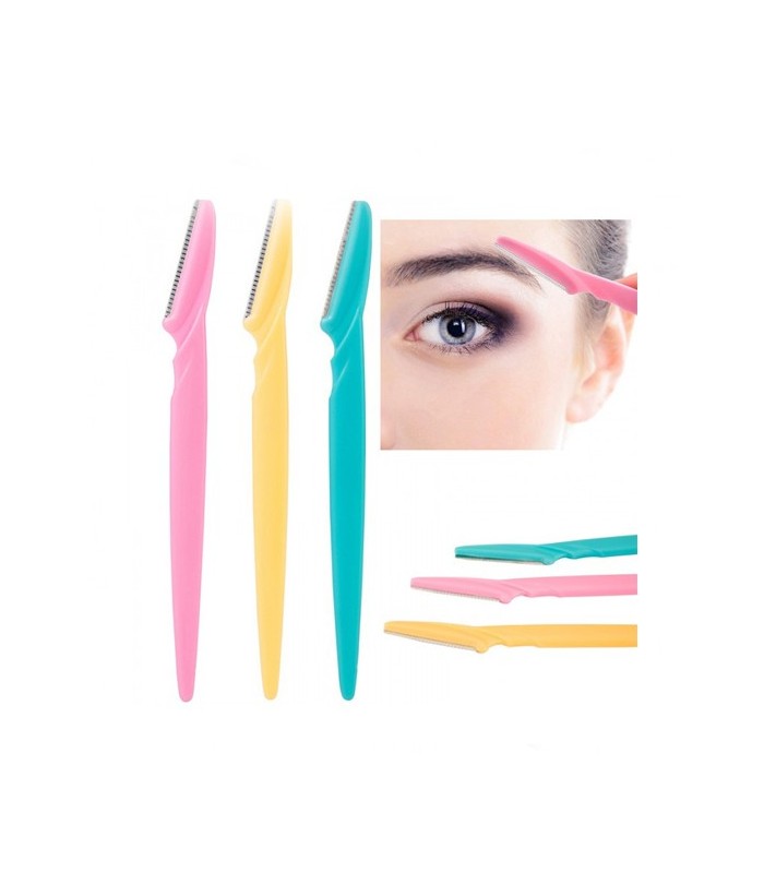 eyebrow-6pcs تیغ اصلاح ابرو و صورت 3تایی (اصلی)